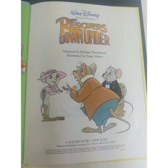 Walt Disney's The Rescuers Down Under, Adapted by Michael Teitelbaum - Picture 3 of 3